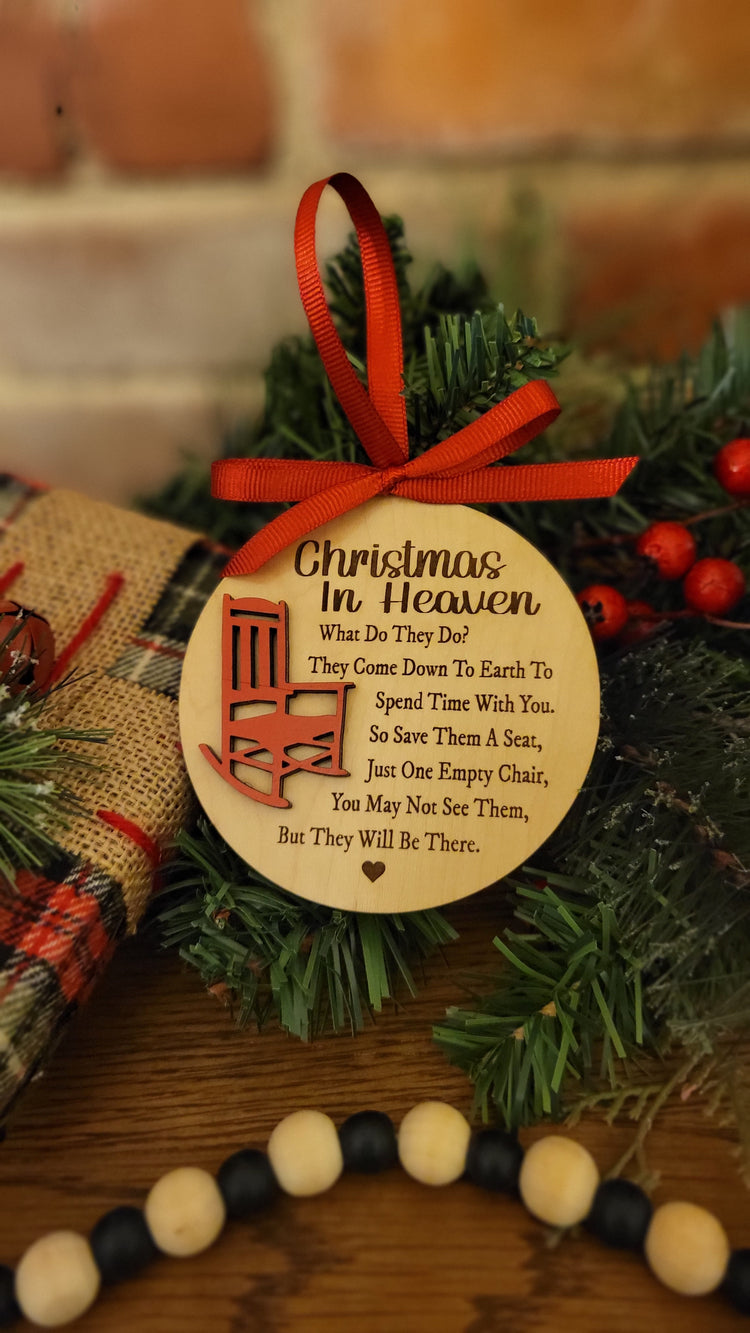 Christmas in Heaven ornament