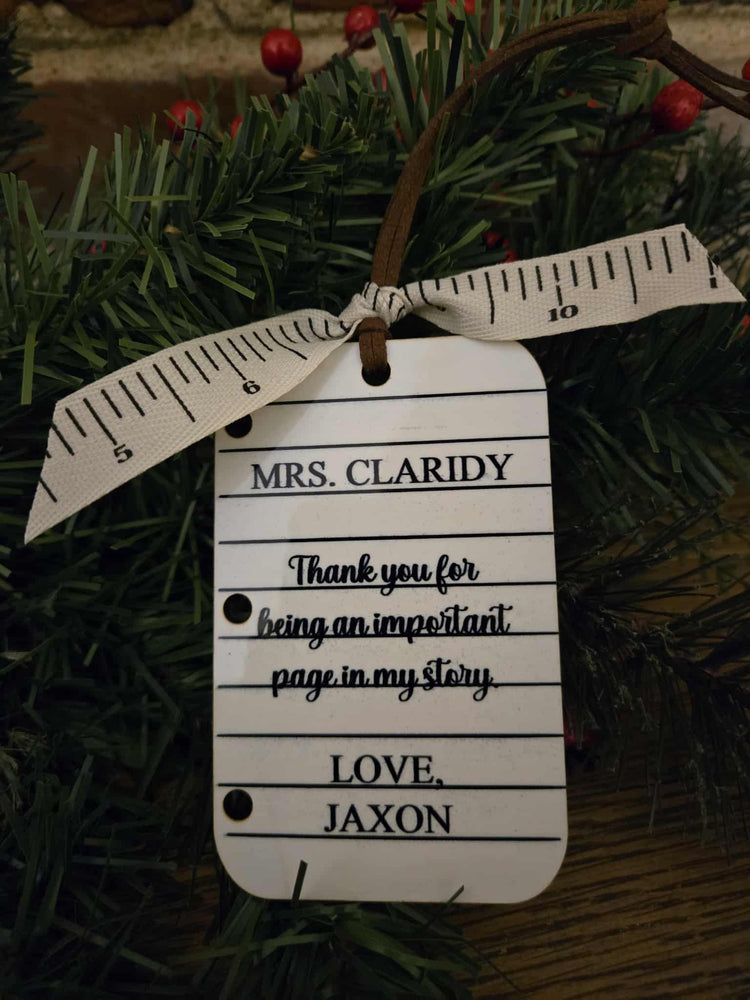 Teacher ornament