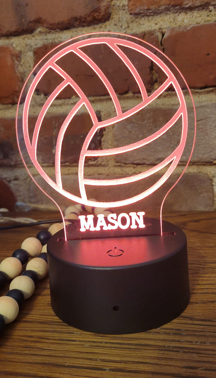 Color Changing night light volleyball personalized