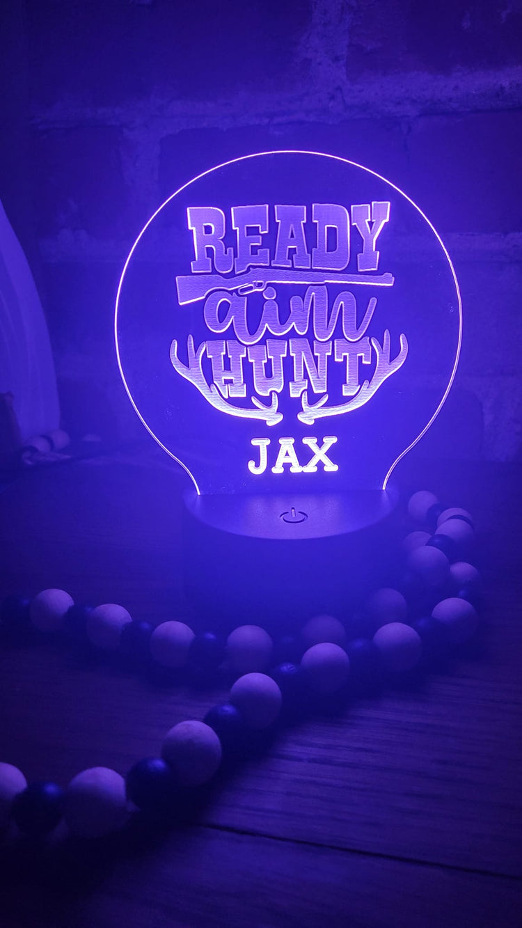 Color Changing night light hunter personalized