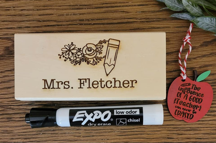 Teacher personalized eraser