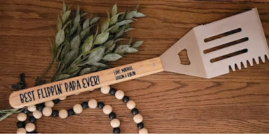 Best Flippin' Dad grill spatula personalized