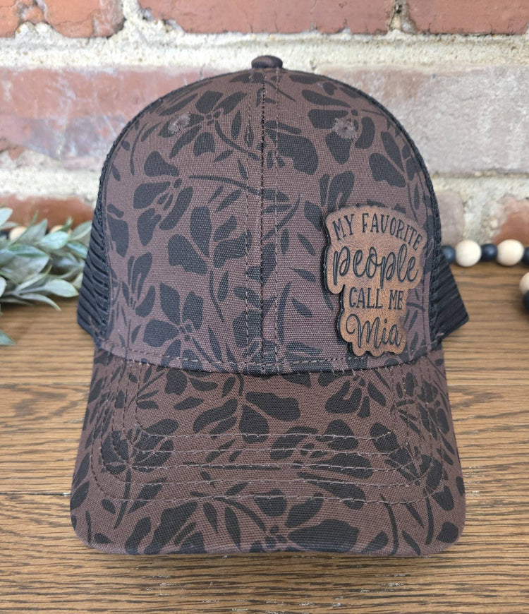 Ladies trucker cap personalized