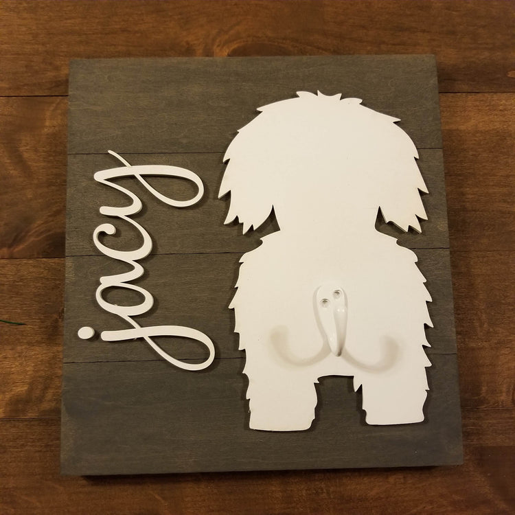 Personalized Leash hanger