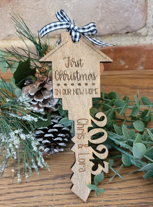 First Christmas in our New Home ornament, real estate gift, housewarming gift