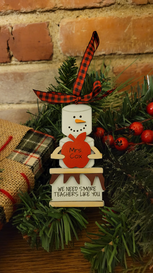 S'mores teacher ornament