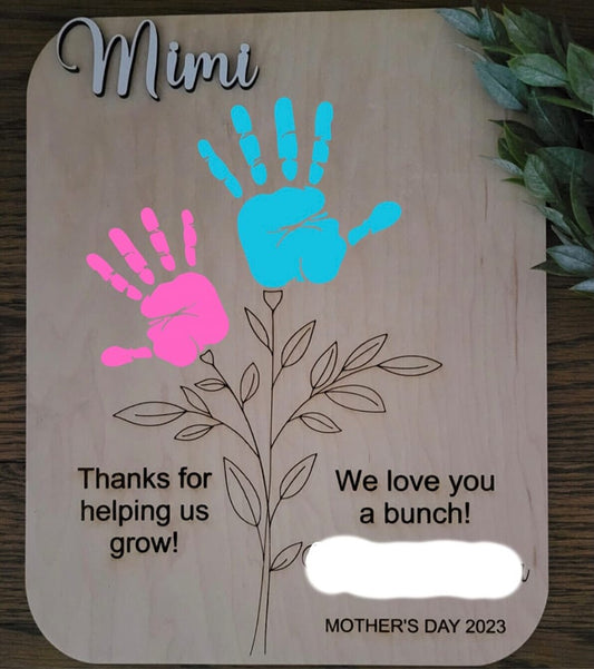 Handprint sign