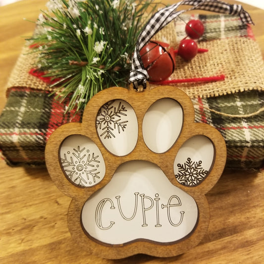 Pet personalized Christmas ornament